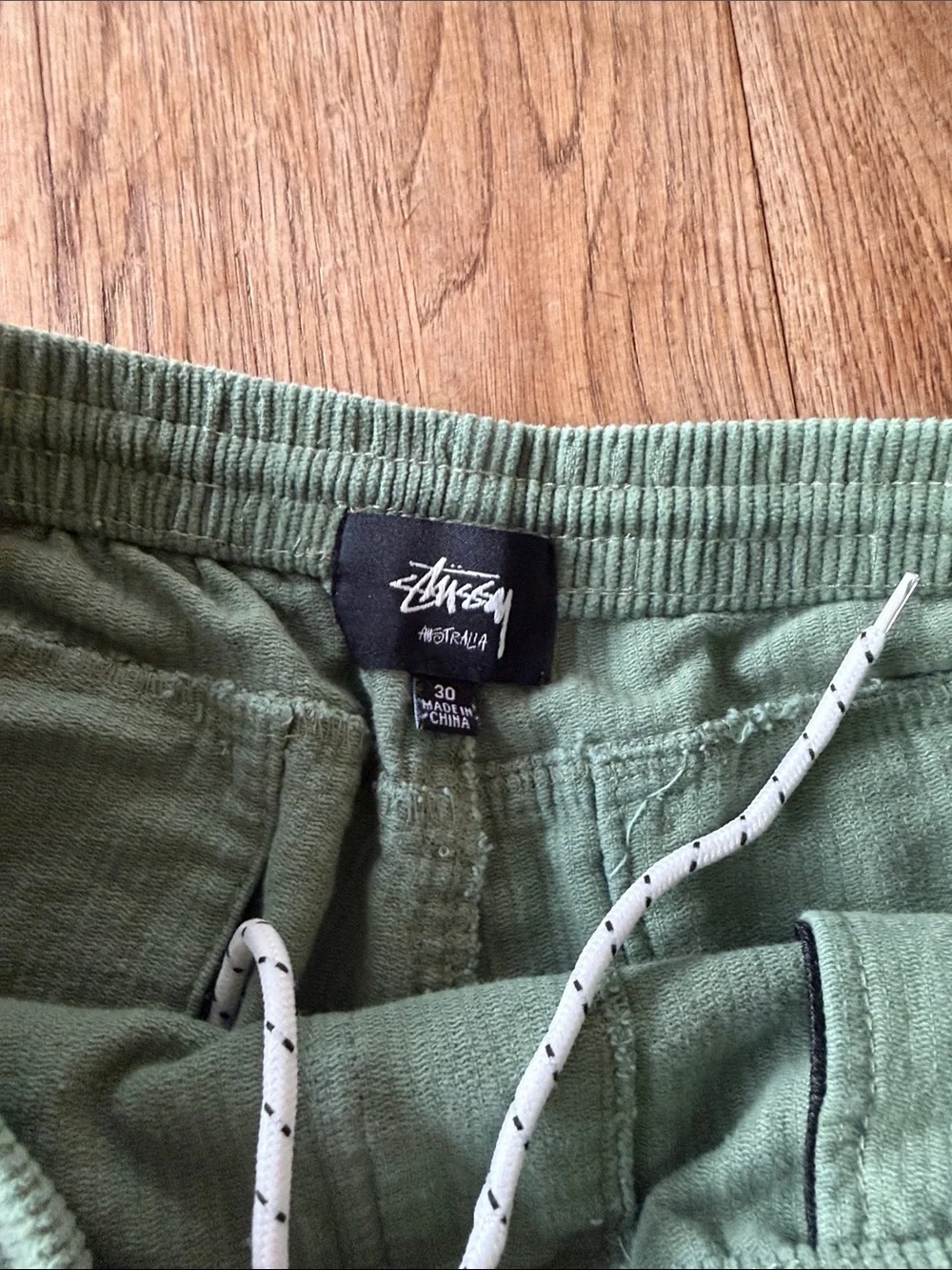 Stussy Corduroy Shorts in Sage Green Size 30 Rare!